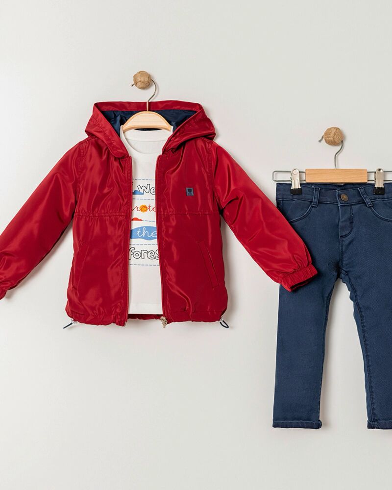 Ensemble Garçon 3 Pièces Avec Veste Réversible De Style